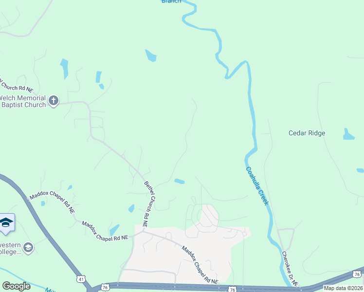 map of restaurants, bars, coffee shops, grocery stores, and more near 381 Stacy Road in Dalton