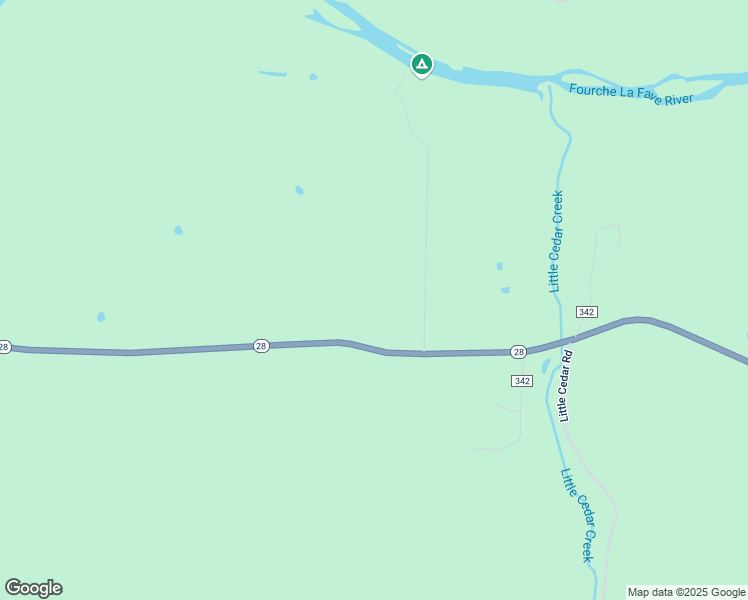map of restaurants, bars, coffee shops, grocery stores, and more near 14490 Arkansas 28 in Parks