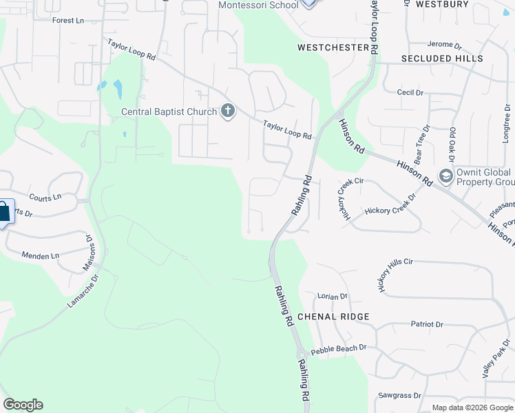 map of restaurants, bars, coffee shops, grocery stores, and more near 8 Ridgefield Court in Little Rock
