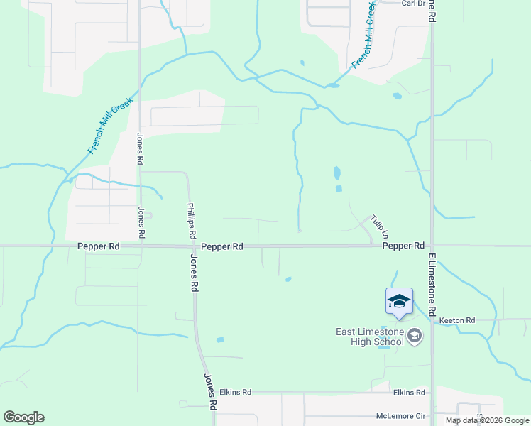 map of restaurants, bars, coffee shops, grocery stores, and more near 26929 Mary Sue Lane in Athens