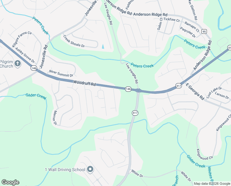 map of restaurants, bars, coffee shops, grocery stores, and more near 5 Landing Lane in Simpsonville