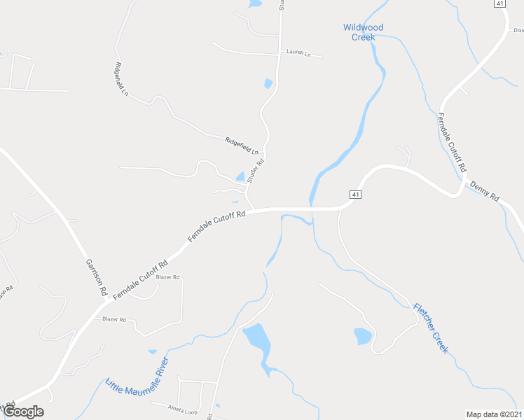 map of restaurants, bars, coffee shops, grocery stores, and more near 4751 Ferndale Cut Off Road in Little Rock