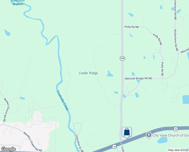 map of restaurants, bars, coffee shops, grocery stores, and more near 1263 Rollins Ketchum Road in Dalton