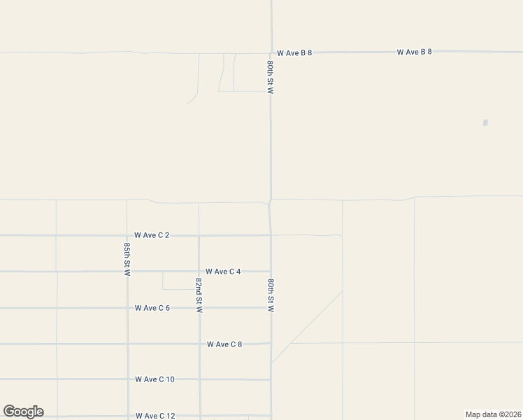 map of restaurants, bars, coffee shops, grocery stores, and more near 49945 80th Street West in Lancaster