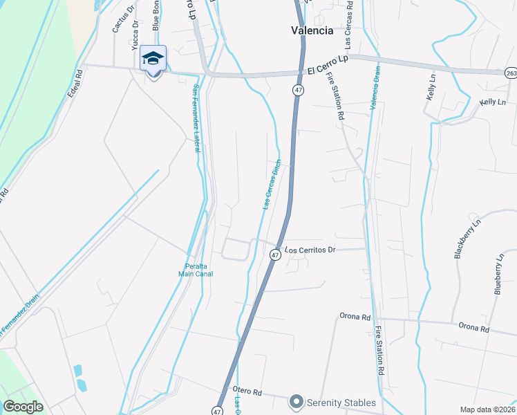 map of restaurants, bars, coffee shops, grocery stores, and more near 38 Pauls Place in Los Lunas