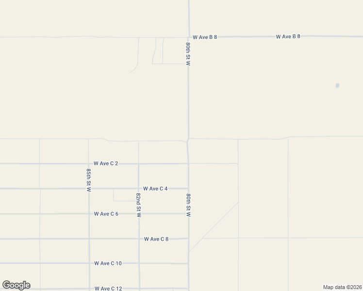 map of restaurants, bars, coffee shops, grocery stores, and more near 49945 80th Street West in Lancaster