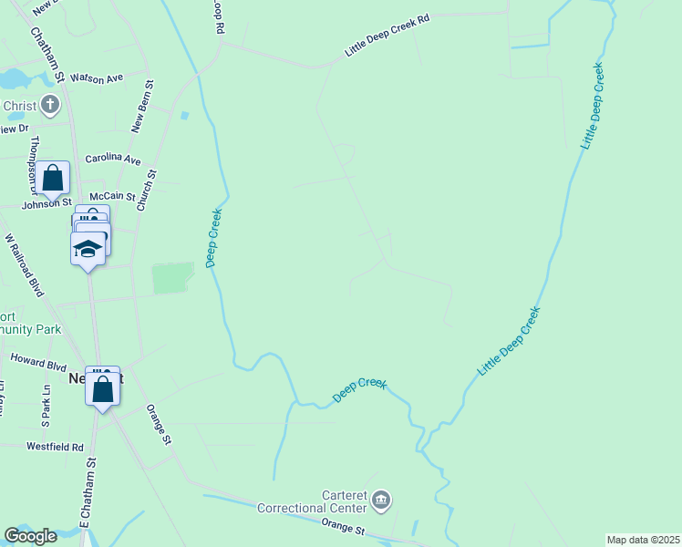 map of restaurants, bars, coffee shops, grocery stores, and more near 336 Cyrus Pollard Road in Newport