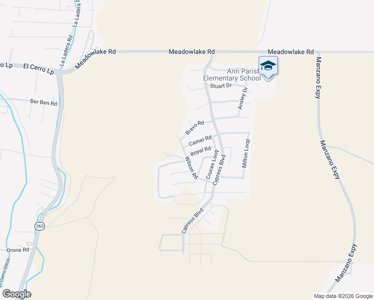 map of restaurants, bars, coffee shops, grocery stores, and more near 20 Camel Road in Los Lunas