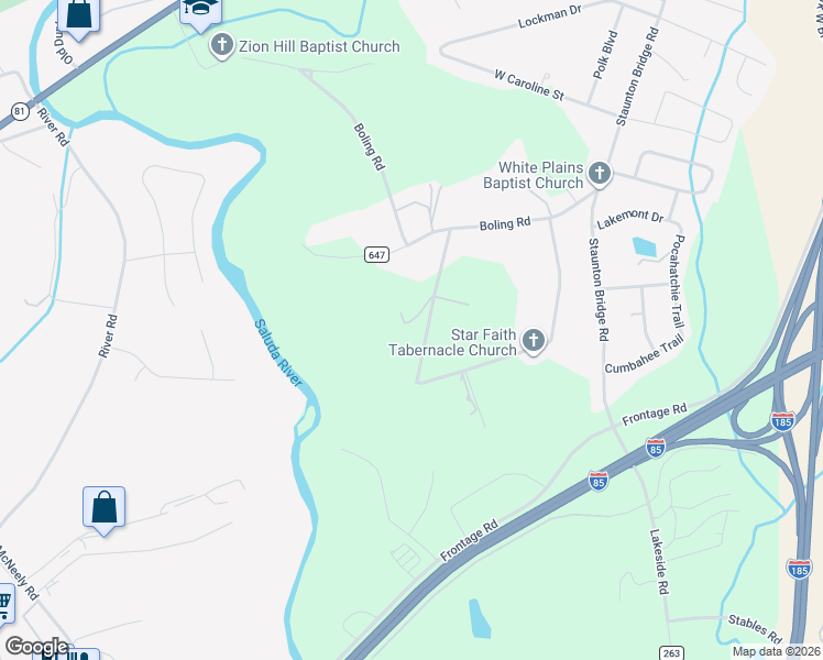 map of restaurants, bars, coffee shops, grocery stores, and more near 227 Kondros Circle in Greenville