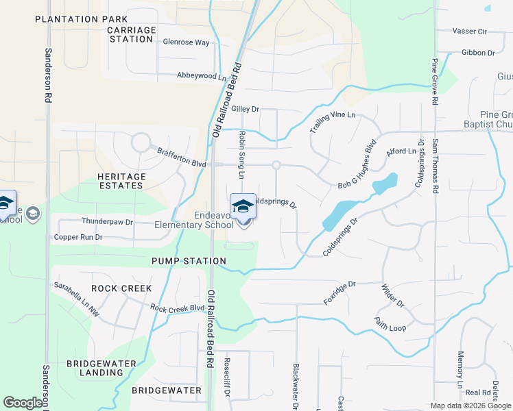 map of restaurants, bars, coffee shops, grocery stores, and more near 101 Linden Tree Circle in Harvest
