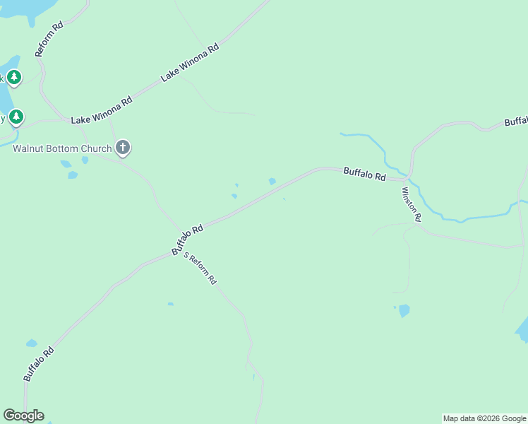 map of restaurants, bars, coffee shops, grocery stores, and more near 23085 Buffalo Road in Paron