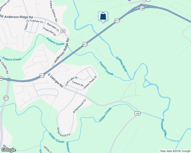 map of restaurants, bars, coffee shops, grocery stores, and more near 3010 East Georgia Road in Simpsonville