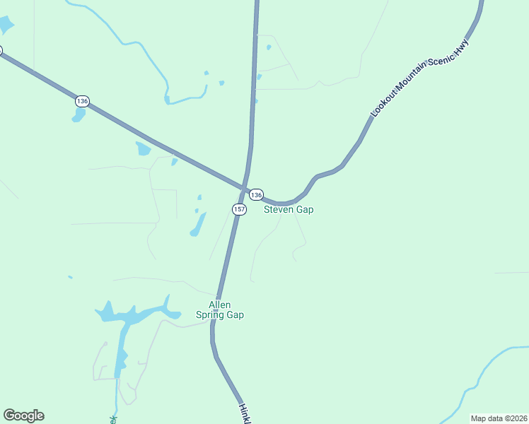 map of restaurants, bars, coffee shops, grocery stores, and more near 96 Lookout Drive in Rising Fawn