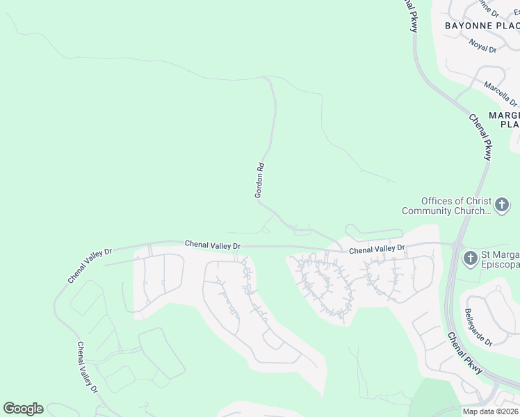 map of restaurants, bars, coffee shops, grocery stores, and more near 2784 Gordon Road in Little Rock