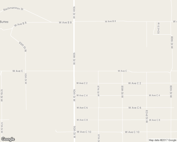 map of restaurants, bars, coffee shops, grocery stores, and more near 8845 West Avenue C in Lancaster