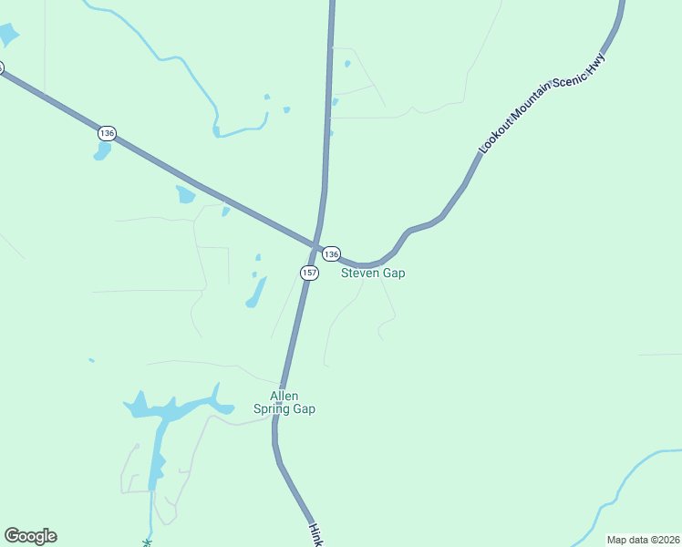 map of restaurants, bars, coffee shops, grocery stores, and more near 96 Lookout Drive in Rising Fawn