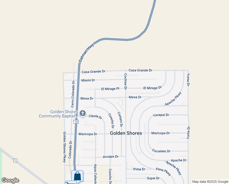 map of restaurants, bars, coffee shops, grocery stores, and more near 5212 El Mirage Dr in Topock