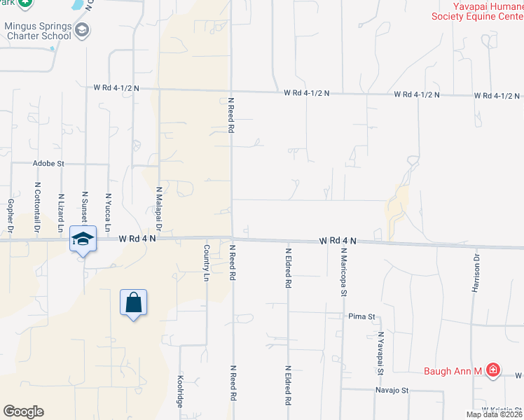 map of restaurants, bars, coffee shops, grocery stores, and more near 1923 West Bumblebee Road in Chino Valley