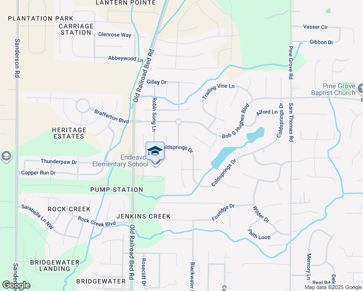 map of restaurants, bars, coffee shops, grocery stores, and more near 143 Crystal Breeze Drive in Harvest