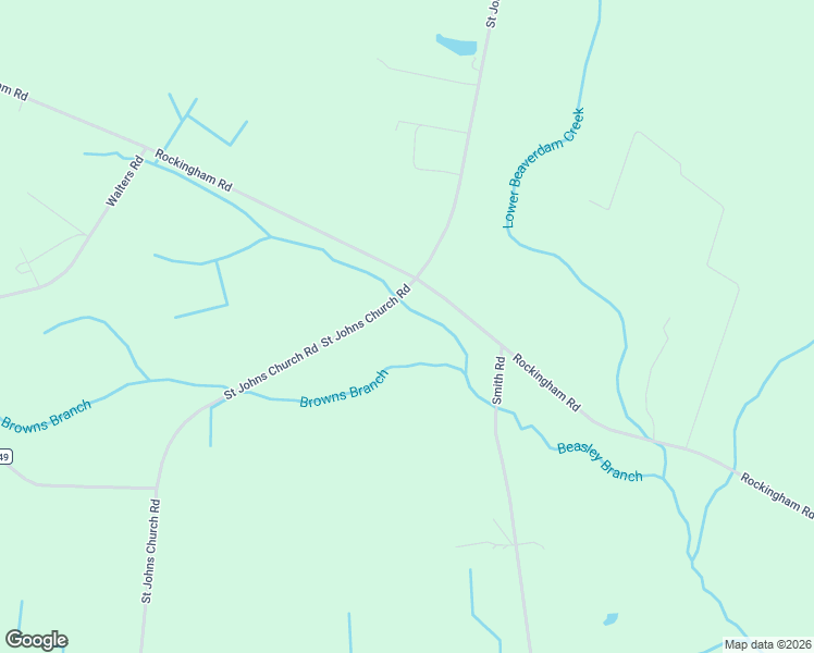 map of restaurants, bars, coffee shops, grocery stores, and more near 16481 Saint Johns Church Road in Gibson