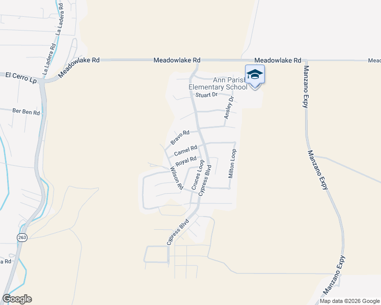 map of restaurants, bars, coffee shops, grocery stores, and more near 1 Royal Road in Los Lunas