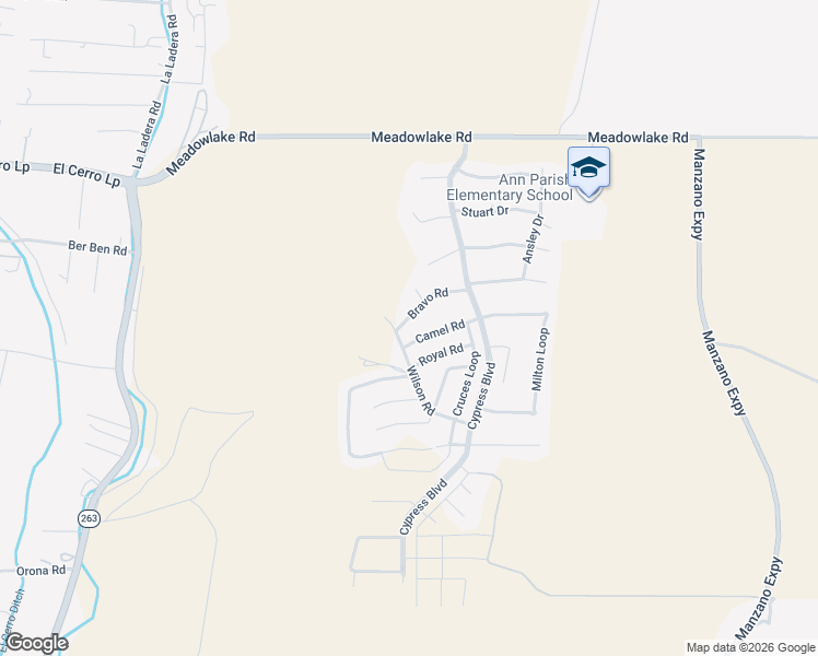 map of restaurants, bars, coffee shops, grocery stores, and more near 20 Camel Road in Los Lunas