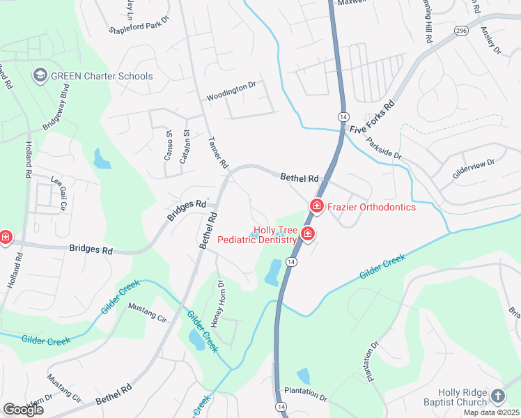 map of restaurants, bars, coffee shops, grocery stores, and more near 73 Trentwood in Simpsonville