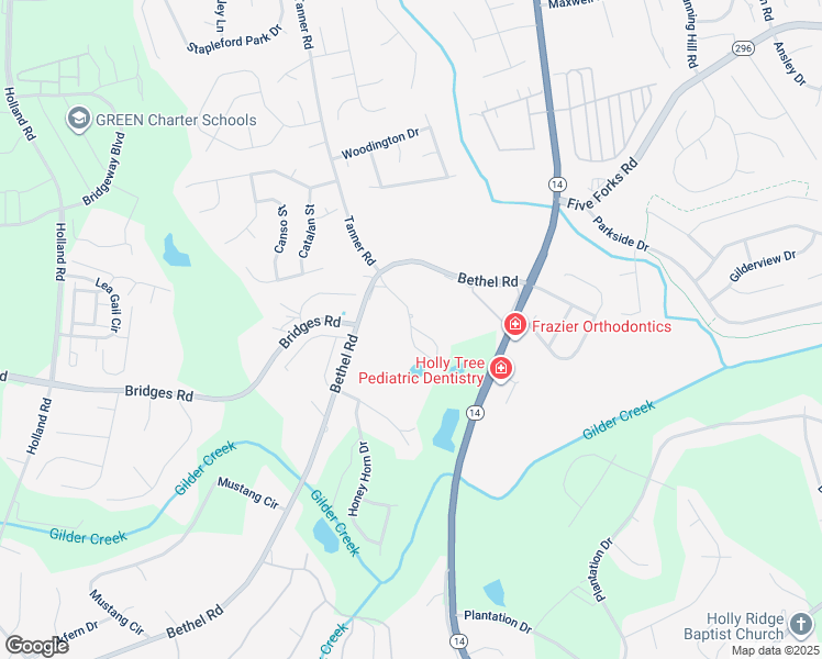 map of restaurants, bars, coffee shops, grocery stores, and more near 68 Trentwood in Simpsonville