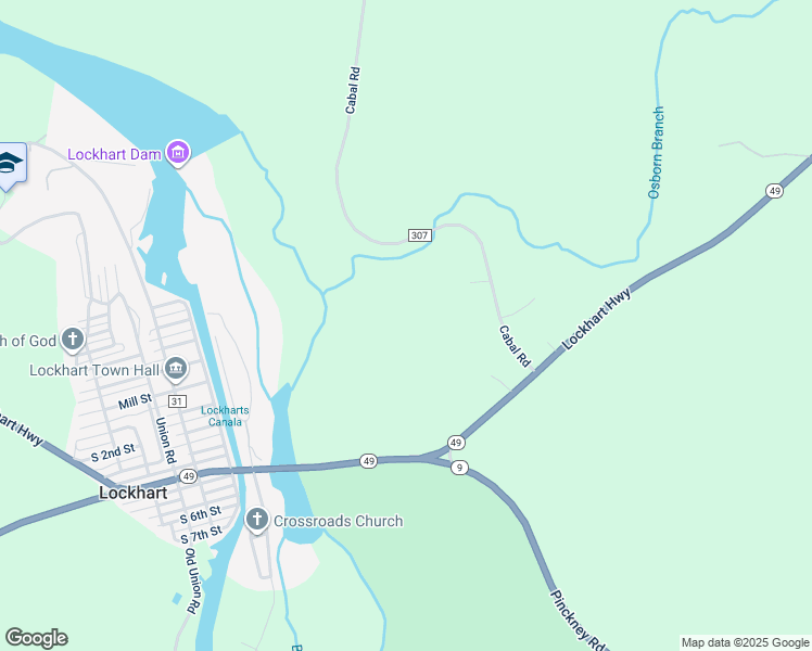 map of restaurants, bars, coffee shops, grocery stores, and more near in Lockhart