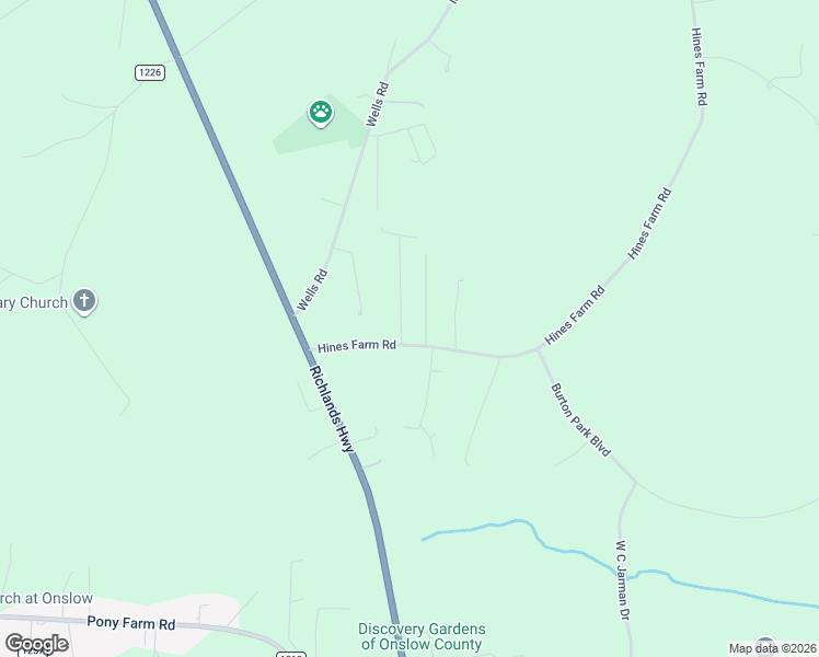 map of restaurants, bars, coffee shops, grocery stores, and more near Otto Lane in Jacksonville