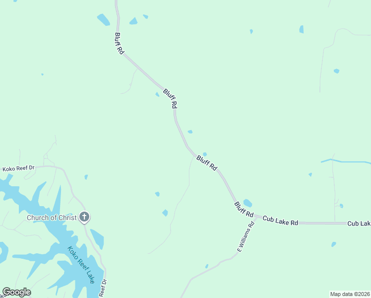 map of restaurants, bars, coffee shops, grocery stores, and more near 4561 Bluff Road in Hernando