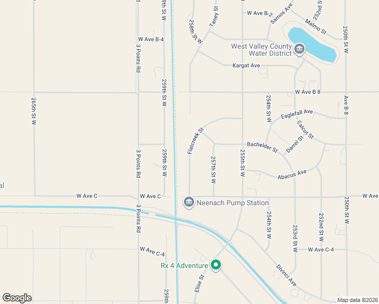 map of restaurants, bars, coffee shops, grocery stores, and more near Flatcreek Street in Los Angeles County