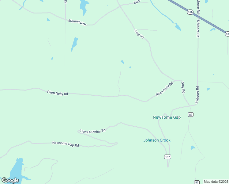 map of restaurants, bars, coffee shops, grocery stores, and more near 1840 Plum Nelly Road in Rising Fawn