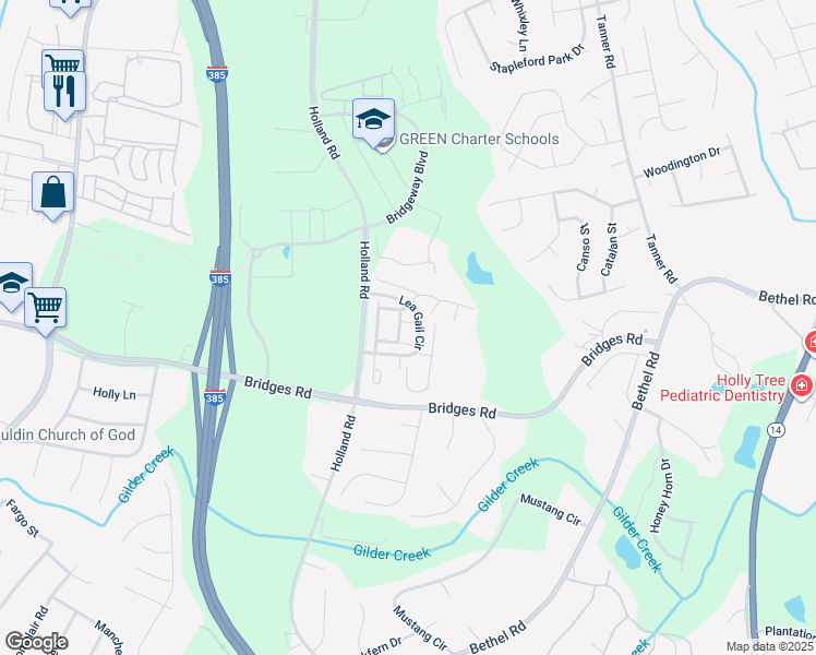 map of restaurants, bars, coffee shops, grocery stores, and more near 302 Scituate Court in Simpsonville