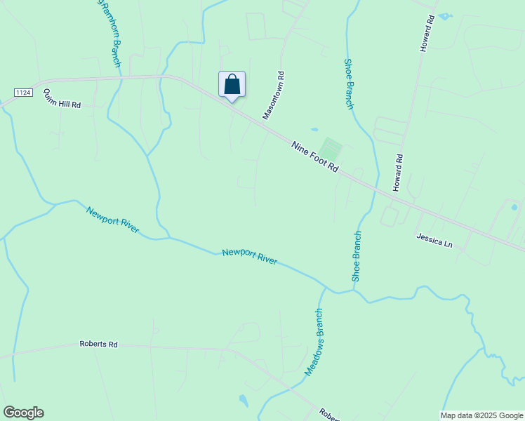map of restaurants, bars, coffee shops, grocery stores, and more near 129 Walking Leaf Dr in Newport