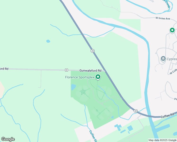 map of restaurants, bars, coffee shops, grocery stores, and more near 17700 County Road 2 in Florence