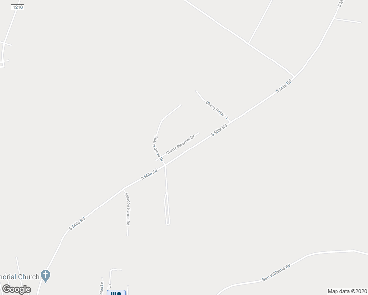 map of restaurants, bars, coffee shops, grocery stores, and more near 210 Cherry Blossom Drive in Richlands