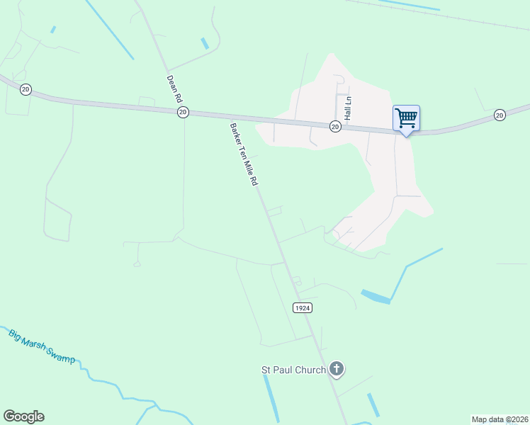 map of restaurants, bars, coffee shops, grocery stores, and more near 1095 Barker Ten Mile Road in Saint Pauls