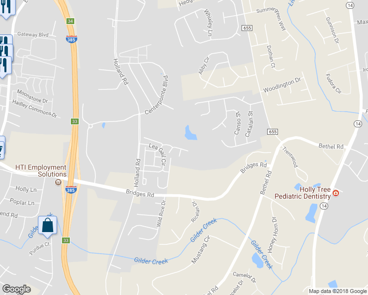 map of restaurants, bars, coffee shops, grocery stores, and more near 215 Cape Neddick Lane in Simpsonville