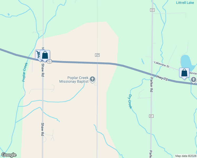 map of restaurants, bars, coffee shops, grocery stores, and more near 15996 Poplar Creek Road in Athens