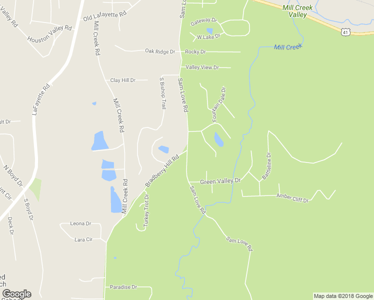 map of restaurants, bars, coffee shops, grocery stores, and more near 700 Bradberry Hill Road in Rocky Face
