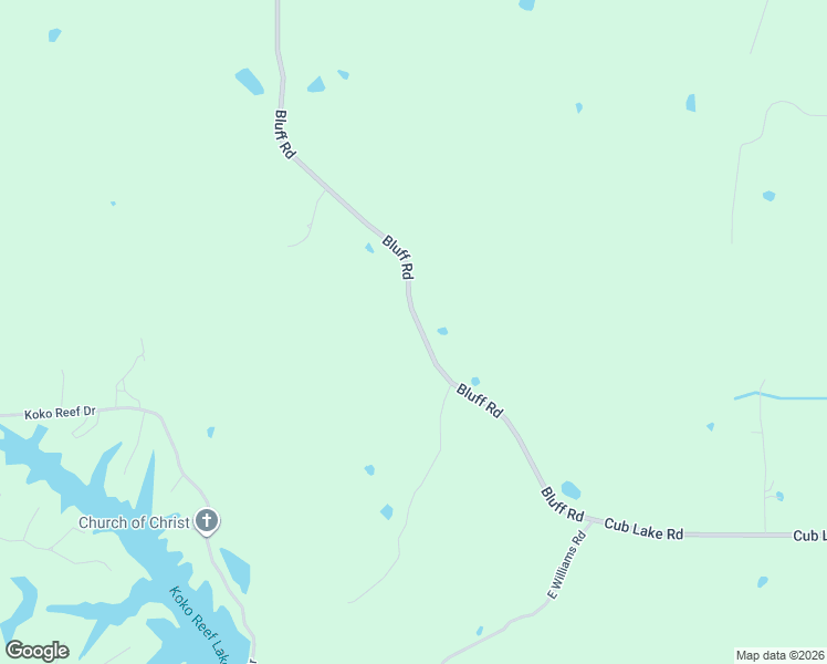 map of restaurants, bars, coffee shops, grocery stores, and more near 4561 Bluff Road in Hernando