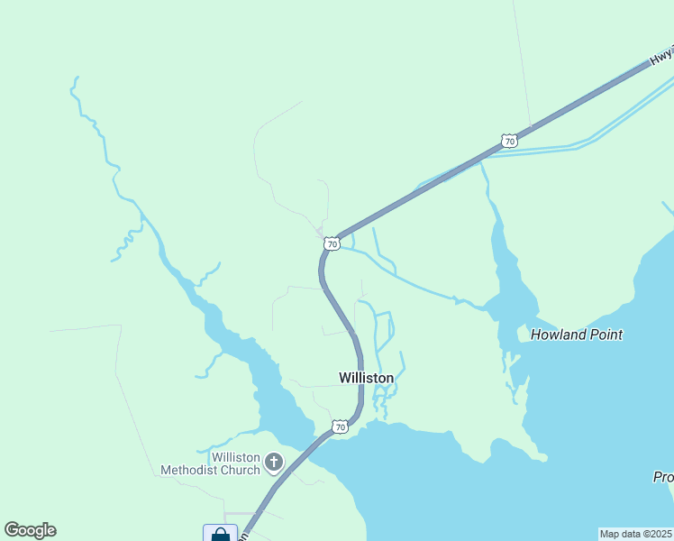 map of restaurants, bars, coffee shops, grocery stores, and more near 754 Highway 70 Williston in Williston