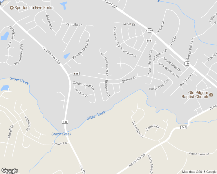 map of restaurants, bars, coffee shops, grocery stores, and more near 4 Braeburn Drive in Simpsonville