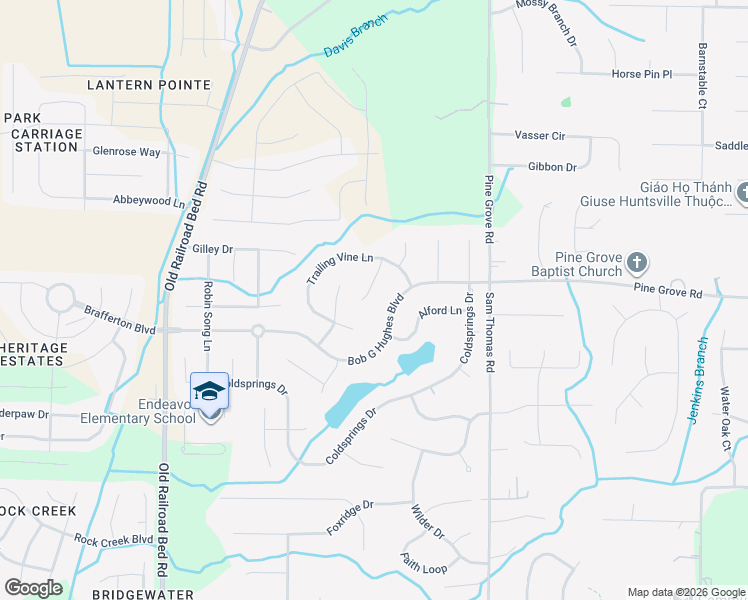 map of restaurants, bars, coffee shops, grocery stores, and more near 109 Gentle River Road in Harvest