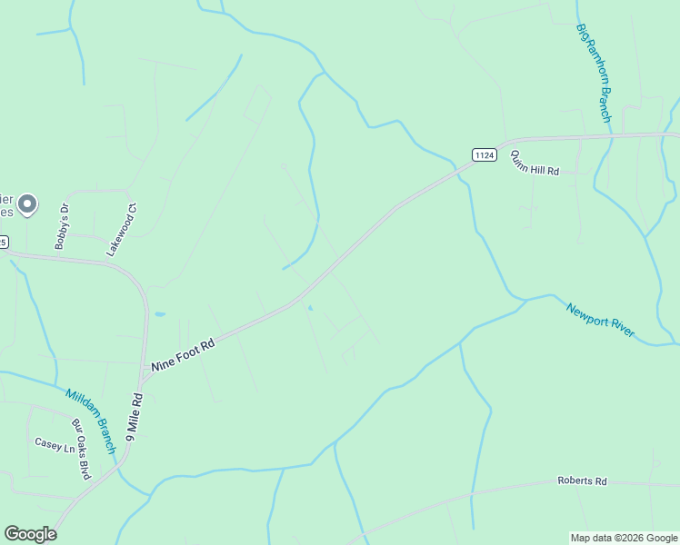 map of restaurants, bars, coffee shops, grocery stores, and more near 1193 Nine Foot Road in Newport