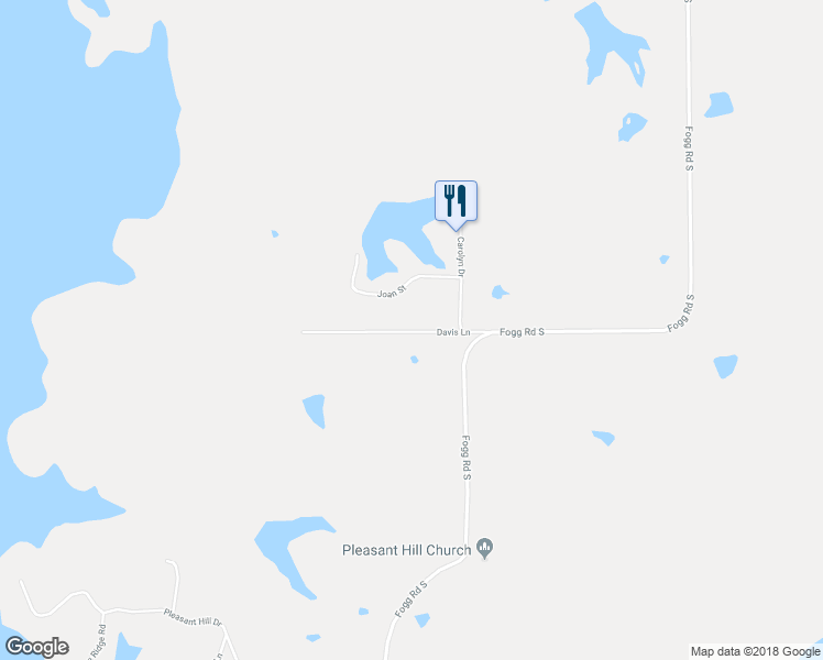 map of restaurants, bars, coffee shops, grocery stores, and more near 5660 Davis Lane in Hernando