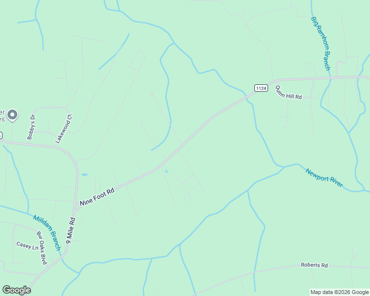 map of restaurants, bars, coffee shops, grocery stores, and more near 1193 Nine Foot Road in Newport