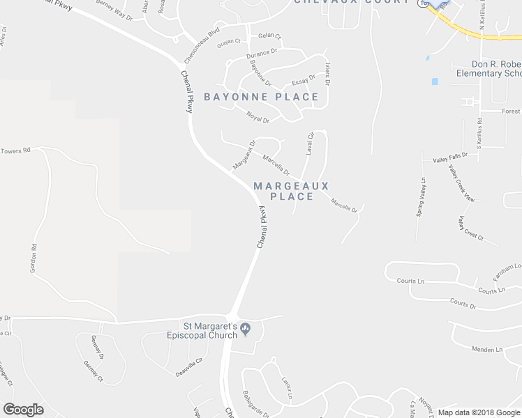 map of restaurants, bars, coffee shops, grocery stores, and more near 19381 Chenal Parkway in Little Rock