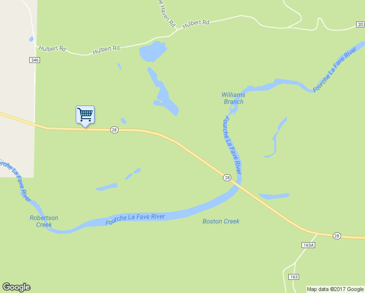 map of restaurants, bars, coffee shops, grocery stores, and more near Highway 28 in Parks